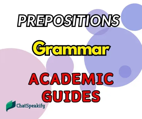 Prepositions - Grammar - Academic Guides at Walden University